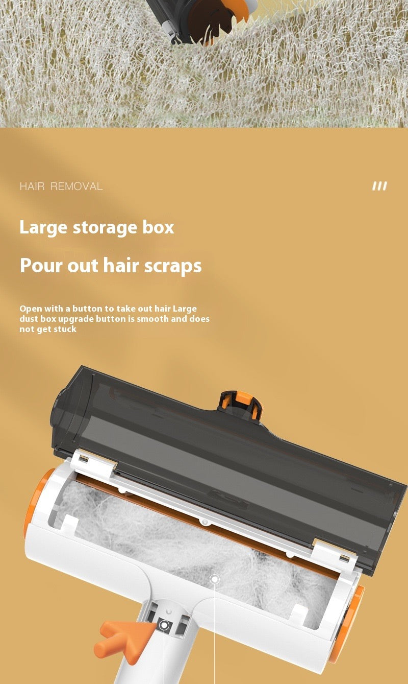 Hair removal device with large storage box on a beige background