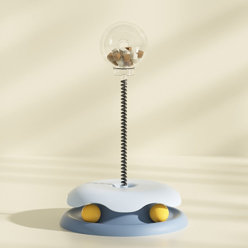 Modern Cat toy with a unique design on a beige background